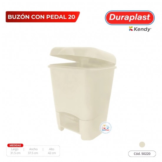 Buzón Con Pedal 20 L