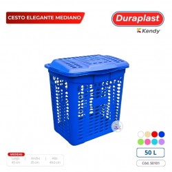 Cesto Elegante Mediano Duraplast