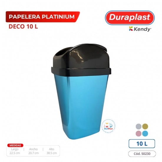 Papelera Platinium Deco