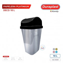 Papelera Platinium Deco