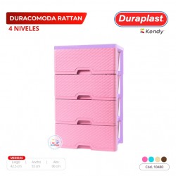 Comoda Rattan 4 niveles Duraplast