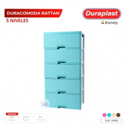 Comoda Rattan 5 niveles Duraplast