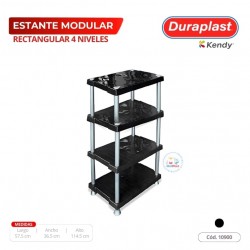 Estante Modular 4 Cuerpos Duraplast