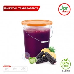 Balde 20 Lt Transparente