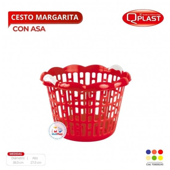 Cesto Margarita Con Asa