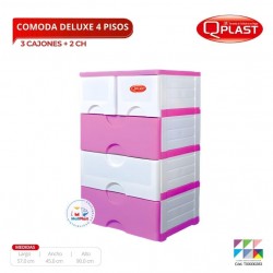 Comoda Deluxe 4 Pisos ( 3 Gr + 2 Ch)