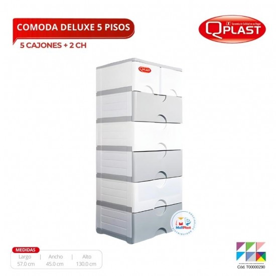 Comoda Deluxe 6 Pisos (5 Gd + 2 Ch)