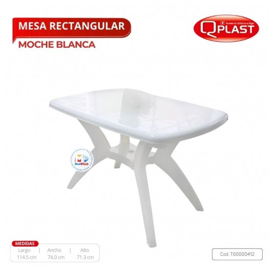 Mesa Rectangular Blanca