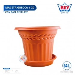 MACETA GRECCA # 20 C/BASE