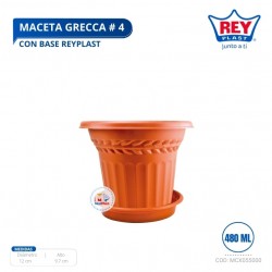 MACETA GRECCA # 4 C/ BASE