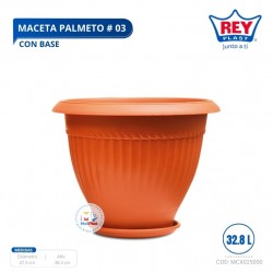 MACETA PALMETO # 03 C/ BASE