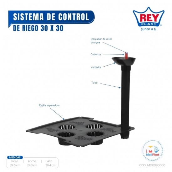 SISTEMA DE CONTROL DE RIEGO 30X30