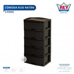 COMODA KUSI RATAN 5 PISOS