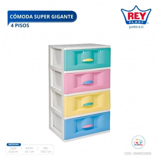 COMODA SUPER GIGANTE 4 PISOS