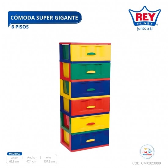 COMODA SUPER GIGANTE 6 PISOS