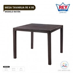 MESA TAVARUA 95 X 95 - MODELO RATAN