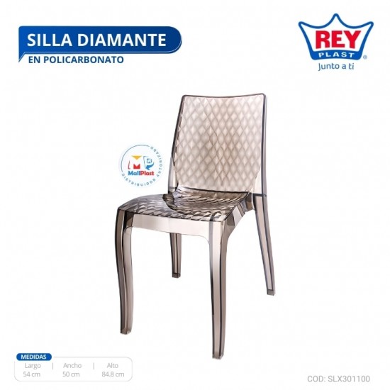 SILLA DIAMANTE EN POLICARBONATO