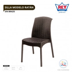 SILLA MODELO RATAN S/ BRAZO