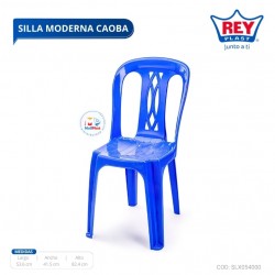 SILLA MODERNA CAOBA