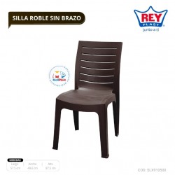 SILLA ROBLE SIN BRAZOS