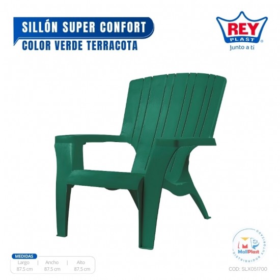 SILLON SUPER CONFORT - VERDE TERRACOTA