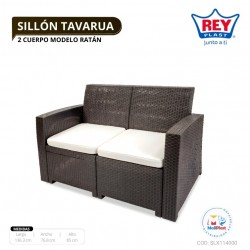 SILLON TAVARUA 2 CUERPO MODELO RATAN