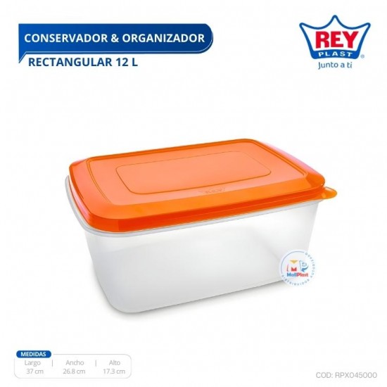 CONSERVADOR & ORGANIZADOR RECTANGULAR 12 L