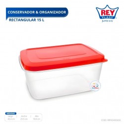 CONSERVADOR & ORGANIZADOR RECTANGULAR 15 L