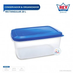 CONSERVADOR & ORGANIZADOR RECTANGULAR 20 L