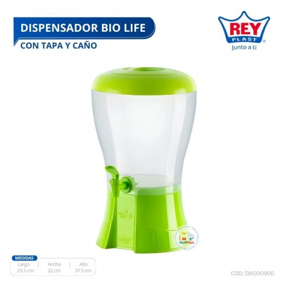 DISPENSADOR BIO LIFE C/ TAPA Y CAÑO