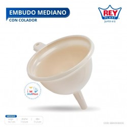 EMBUDO MEDIANO C/ COLADOR