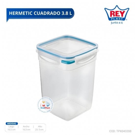 HERMETIC CUADRADO 3.8 L