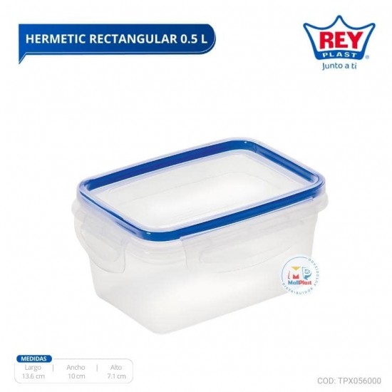 HERMETIC RECTANGULAR 0.5 L