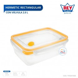 HERMETIC RECTANGULAR C/ VALVULA 2.0 L