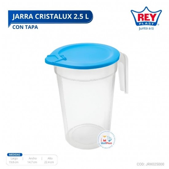 JARRA CRISTALUX 2.5 L C/ TAPA