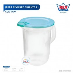 JARRA REYWARE GIGANTE 4 L C/ TAPA