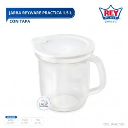 JARRA REYWARE PRACTICA 1.5 L C/ TAPA