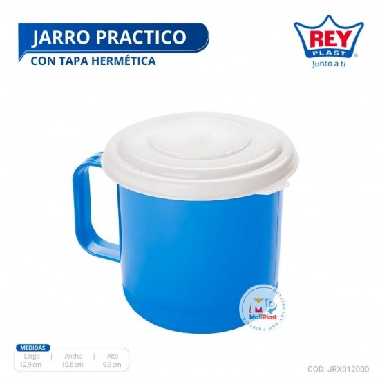 JARRO PRACTICO C/ TAPA HERMETICA