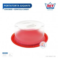 PORTATORTA GIGANTE C/ BASE + ESPATULA CANDY