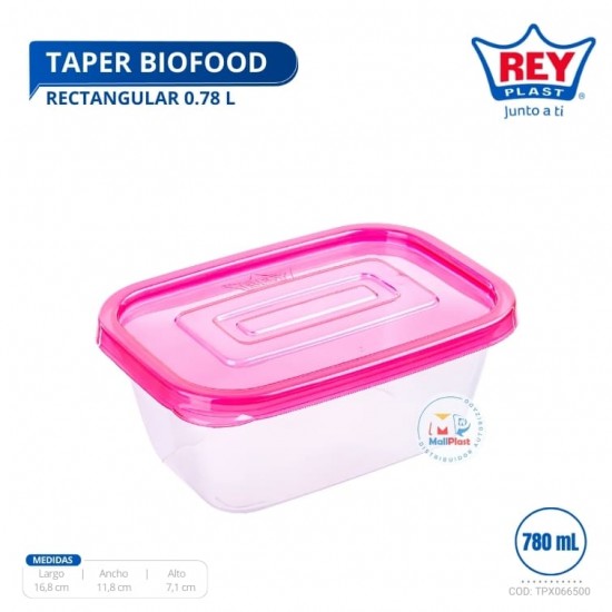 TAPER BIOFOOD RECTANGULAR 0.78 L