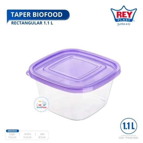 TAPER BIOFOOD RECTANGULAR 1.1 L