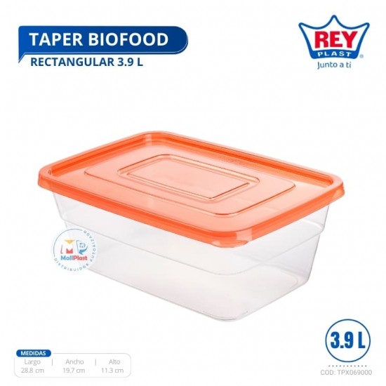 TAPER BIOFOOD RECTANGULAR 3.9 L