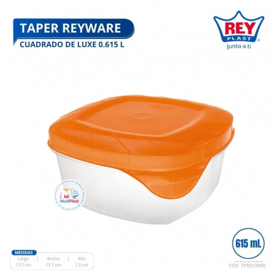 TAPER REYWARE CUADRADO DE LUXE 0.615 L