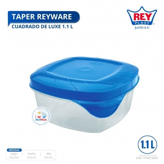 TAPER REYWARE CUADRADO DE LUXE 1.1 L