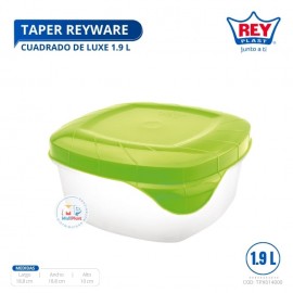 Táper Reyware Cuadrado 1.1 L - Rey