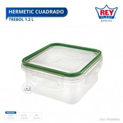 HERMETIC CUADRADO TREBOL 1.2 L