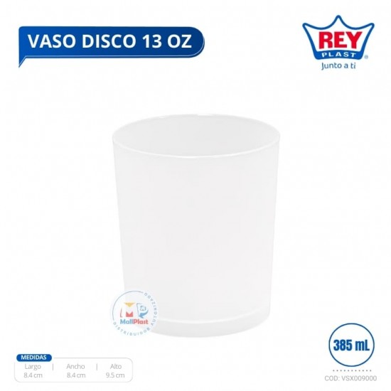 VASO DISCO 385 ML / 13 OZ