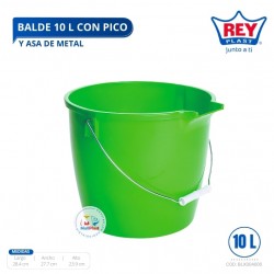 BALDE 10 L C/ PICO Y ASA