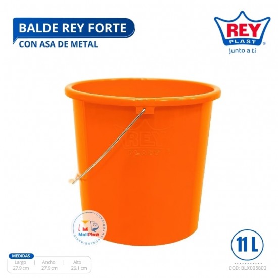 BALDE REY FORTE C/ ASA DE METAL 11 L    