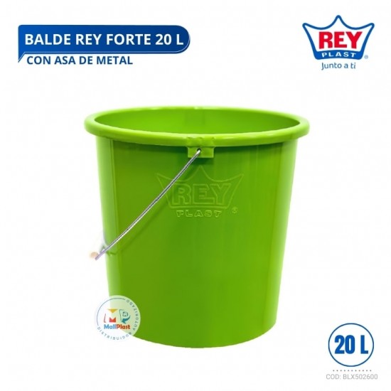 BALDE REY FORTE C/ ASA DE METAL 20 L